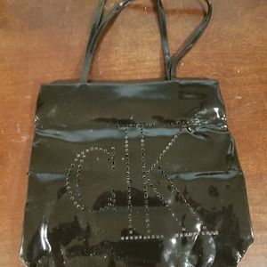 Black Patent Leather Calvin Klein Handbag